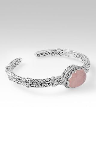Spirit of Living God Cuff Bracelet™ in Cor-De-Rosa Morganite 6.25 / Tree Of Life / Cor-De-Rosa Morganite