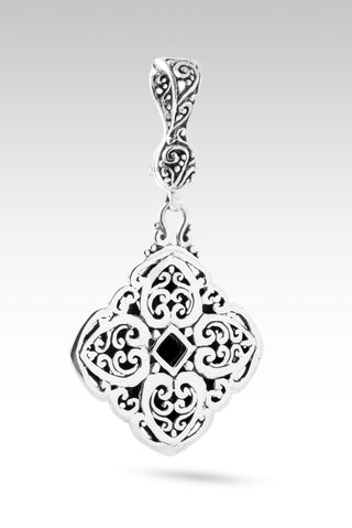 Gratitude Wins Pendant™ in Blue Quartz Mother of Pearl & London Blue Topaz