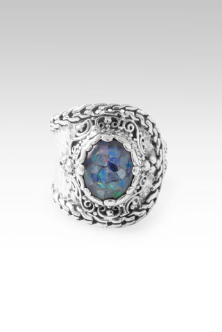 U Want My Tears Ring™ in Australian Opal Mosaic & Quartz