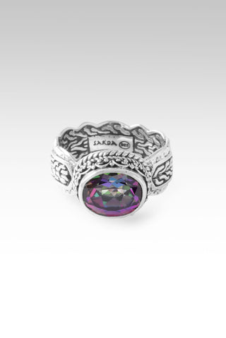 U Say I Am More Ring™ in Odyssey Rose™ Mystic Quartz 5