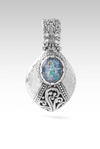 U Want All My Mess Pendant™ in Australian Opal Mosaic & Quartz