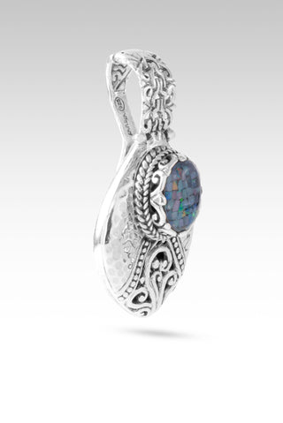 U Want All My Mess Pendant™ in Australian Opal Mosaic & Quartz