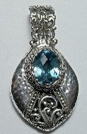 U Want All My Mess Pendant™ in London Blue Topaz