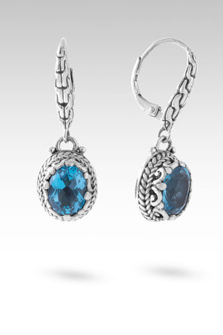 I Was Saved Earrings™ in Swiss Blue Topaz