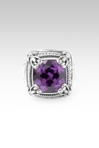 Ultimate Protector Ring™ in Plum Lab Created Sapphire 5