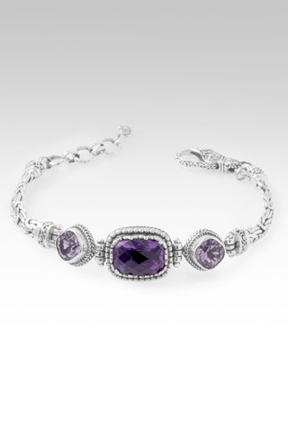 I Am a Miracle Bracelet™ in Amethyst & Rose De France Amethyst 6.75 - 7.5