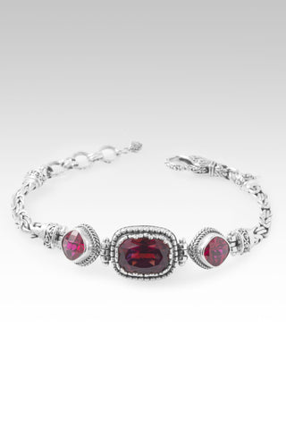 I Am a Miracle Bracelet™ in Bee Pink™ Mystic Quartz & Lab Created Ruby 6.75 - 7.5