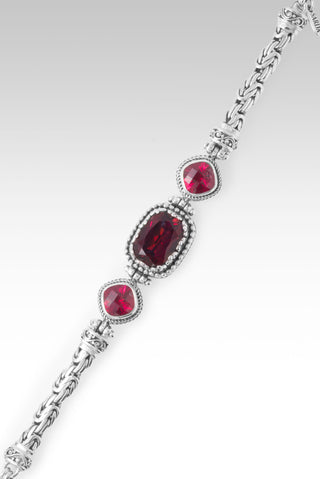 I Am a Miracle Bracelet™ in Bee Pink™ Mystic Quartz & Lab Created Ruby 6.75 - 7.5