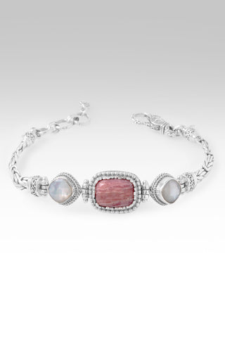 I Am a Miracle Bracelet™ in Rhodochrosite & White Mother of Pearl