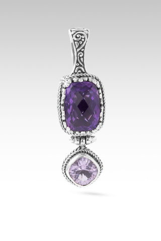 I Am a New Thing Pendant™ in Amethyst & Rose De France Amethyst