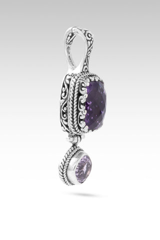 I Am a New Thing Pendant™ in Amethyst & Rose De France Amethyst