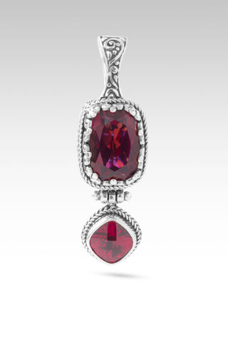 I Am a New Thing Pendant™ in Bee Pink™ Mystic Quartz & Lab Created Ruby
