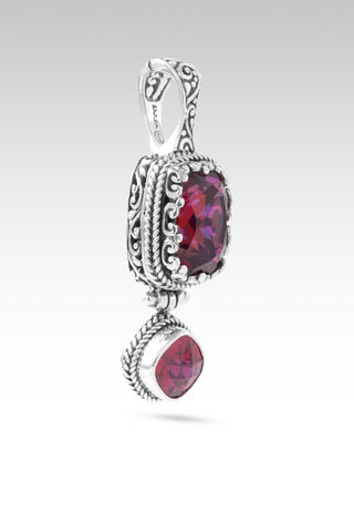 I Am a New Thing Pendant™ in Bee Pink™ Mystic Quartz & Lab Created Ruby