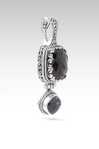 I Am a New Thing Pendant™ in Hypersthene & Black Spinel