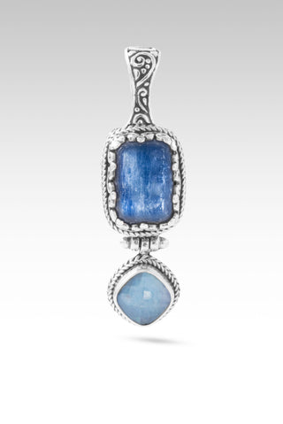 I Am a New Thing Pendant™ in Blue Kyanite & Blue Quartz Mother of Pearl