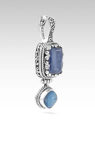 I Am a New Thing Pendant™ in Blue Kyanite & Blue Quartz Mother of Pearl