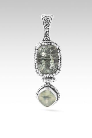 I Am a New Thing Pendant™ in Prasiolite & Prehnite