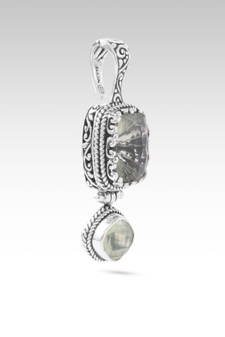 I Am a New Thing Pendant™ in Prasiolite & Prehnite
