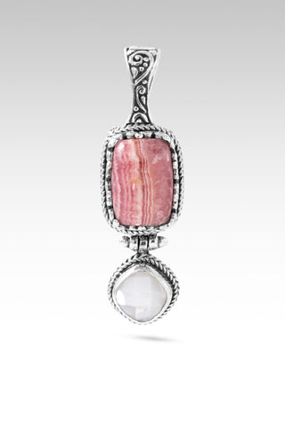 I Am a New Thing Pendant™ in Rhodochrosite & White Mother of Pearl