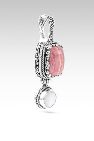 I Am a New Thing Pendant™ in Rhodochrosite & White Mother of Pearl