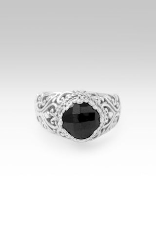 I Am Not My Mistakes Ring™ in Black Spinel 5