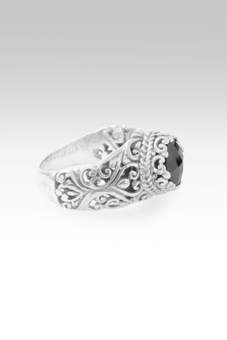 I Am Not My Mistakes Ring™ in Black Spinel 5