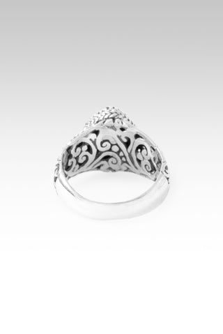 I Am Not My Mistakes Ring™ in Blue Quartz Mother of Pearl 5