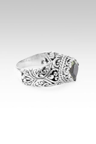I Am Not My Mistakes Ring™ in Madagascar Green Apatite 5