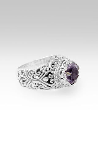 I Am Not My Mistakes Ring™ in Rose De France Amethyst 5