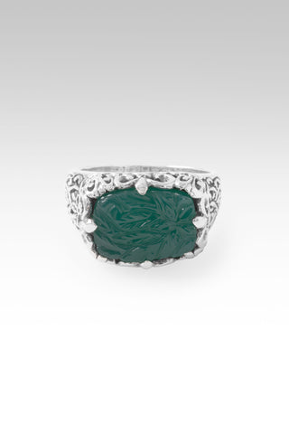 No More Runnin' Away Ring™ in Green Onyx 5