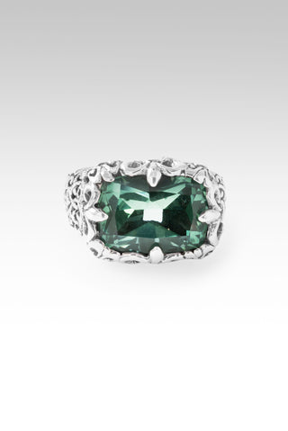 No More Runnin' Away Ring™ in Green Lab Created Quartz 5