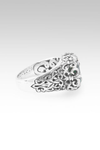 No More Runnin' Away Ring™ in Green Lab Created Quartz 5