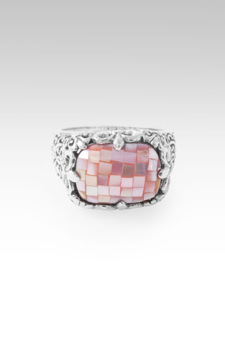 No More Runnin' Away Ring™ in Pink Mother of Pearl Mosaic 5