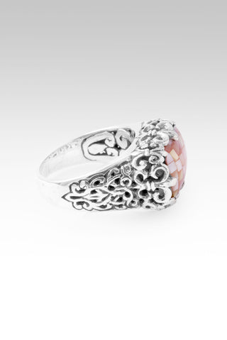 No More Runnin' Away Ring™ in Pink Mother of Pearl Mosaic 5