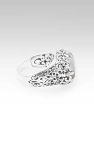 No More Runnin' Away Ring™ in White Mother of Pearl & Quartz 5