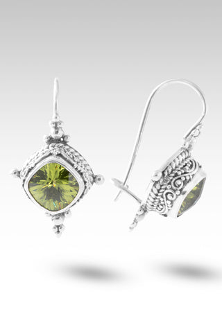 No More Shame Earrings™ in Green Apple Glass