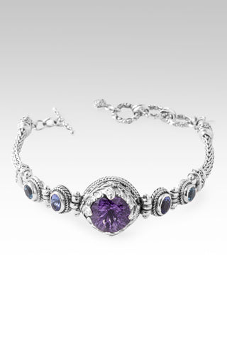 Rich in Jesus Bracelet™ in Amethyst, Tanzanite & Swiss Blue Topaz 6.5 - 7.25