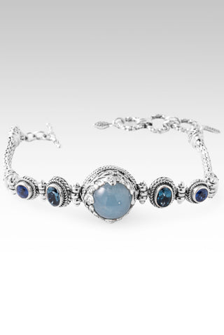 Rich in Jesus Bracelet™ in Aquamarine, London Blue Topaz & Blue Kyanite 6.5 - 7.25