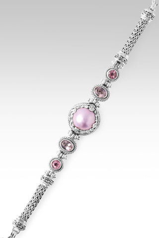Rich in Jesus Bracelet™ in Pink Mabe Pearl, J P Topaz™ Mystic Topaz & Pale Plum™ Mystic Topaz 6.5 - 7.25