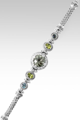 Rich in Jesus Bracelet™ in Prasiolite, Peridot & Bali Crush™ Mystic Topaz 6.5 - 7.25