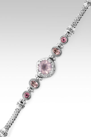 Rich in Jesus Bracelet™ in Cloud Pink Rose Quartz. Always True Rose™ Mystic Quartz & Pale Plum™ Mystic Topaz 6.5 - 7.25