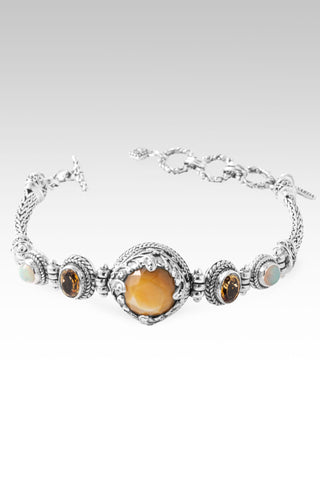 Rich in Jesus Bracelet™ in Yellow Mother of Pearl, Citrine & Ethiopian Opal 6.5 - 7.25