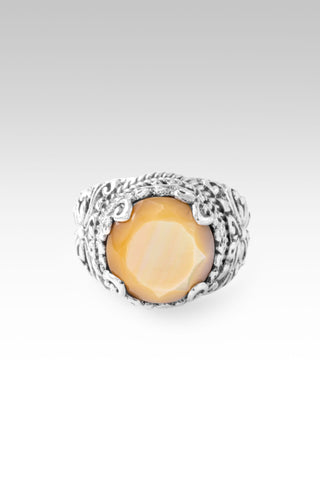 Not Alone, Never Ring™ in Yellow Mother of Pearl 5