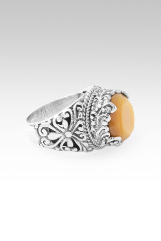 Not Alone, Never Ring™ in Yellow Mother of Pearl 5