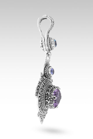 Safe With Him Pendant™ in Amethyst, Tanzanite & Swiss Blue Topaz