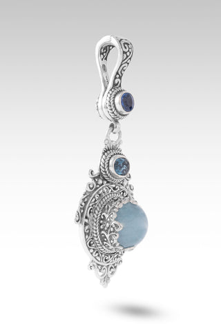 Safe With Him Pendant™ in Aquamarine, London Blue Topaz & Blue Kyanite