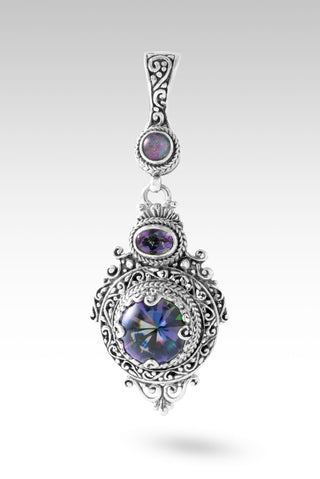 Safe With Him Pendant™ in Odyssey Rose™ Mystic Quartz & Australian Opal