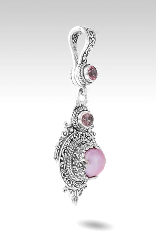 Safe With Him Pendant™ in Pink Mabe Pearl, J P Topaz™ Mystic Topaz & Pale Plum™ Mystic Topaz