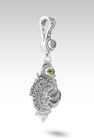 Safe With Him Pendant™ in Prasiolite, Peridot & Bali Crush™ Mystic Topaz