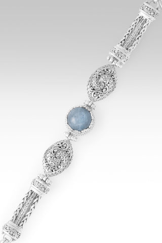 He Walks With Me Bracelet™ in Aquamarine 6.5 - 7.25